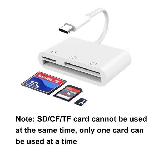 Đầu đọc thẻ USB- C cho thẻ nhớ CF/SD/TF/MS