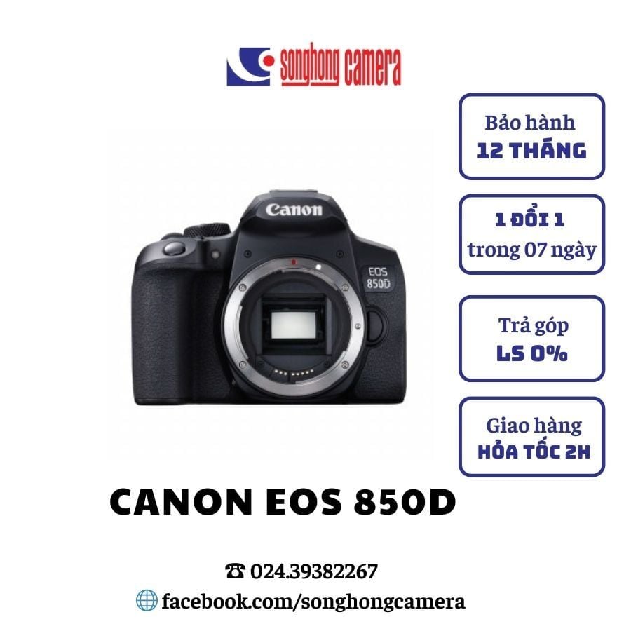 Máy ảnh Canon EOS 850D Body ( Mới 100% )