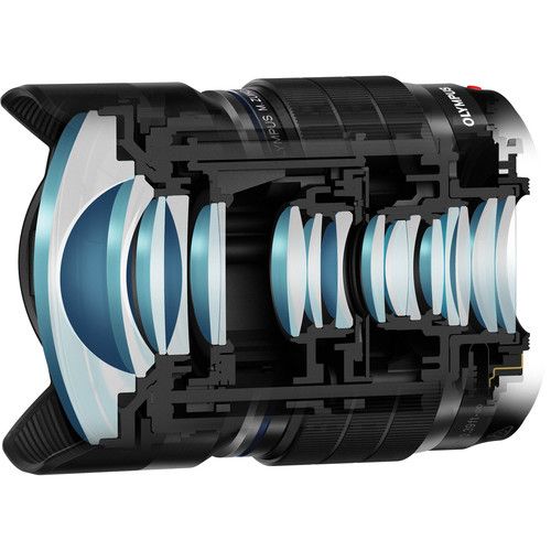 Ống kính Olympus M.Zuiko Digital ED 8mm F1.8 Fisheye PRO cũ (đã qua sử dụng)