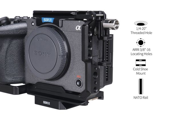 Khung bảo vệ máy ảnh Camera Cage SIRUI KIT (for Sony FX3 & FX30 (kèm tay cầm) SCH FX3/ FX30) - Chính hãng