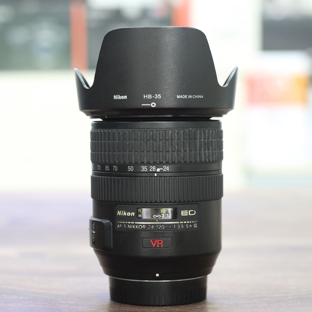 Lens Nikon 24-120mm F3.5-5.6 G ED IF VR ( lens qua sử dụng, còn 90% )