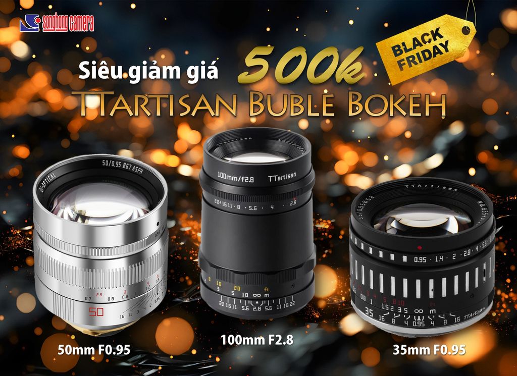 Ống kính TTartisan 100mm f2.8 Bubble Bokeh for M42 fullframe