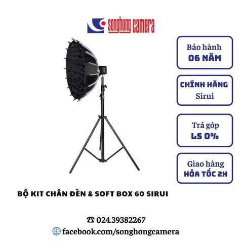 Bộ kit chân đèn SIRUI DJ280 + softbox Sirui RGX60 - Chính hãng