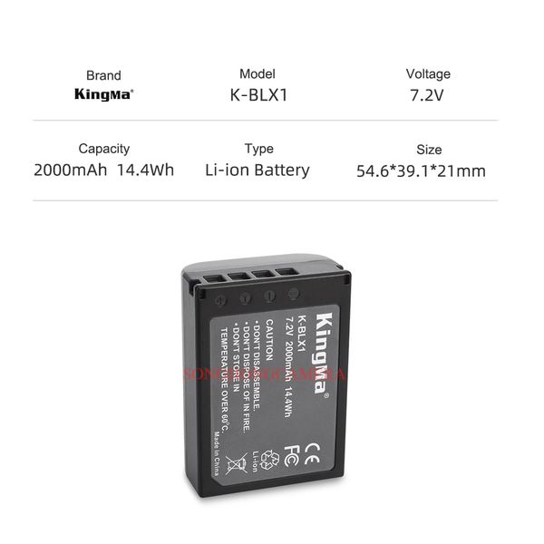 Bộ pin sạc Kingma BLX1 ( For Olympus OM-1 )