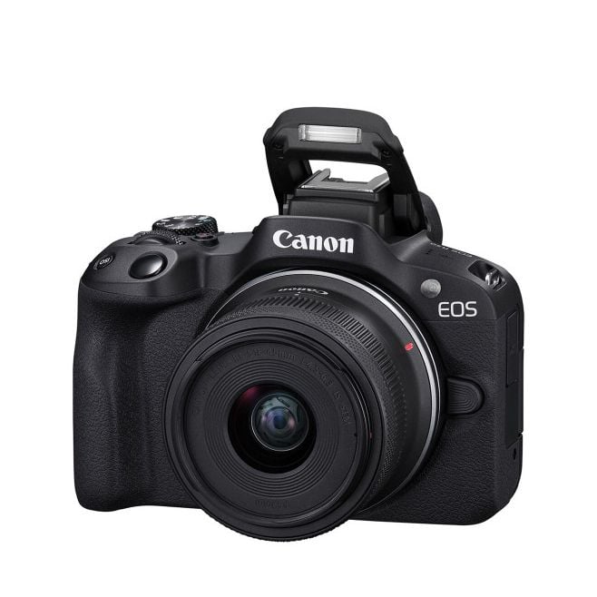 Máy ảnh Canon EOS R50 kit lens 18-45mm (Hàng chính Hãng) - Màu đen