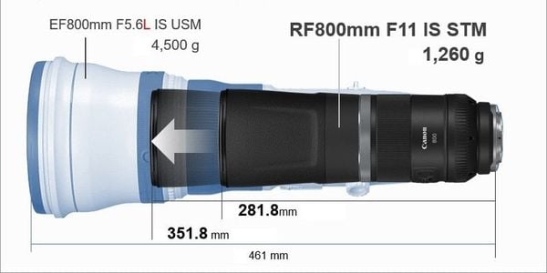 Ống kính Canon RF 800mm F11 IS STM ( Chính hãng )