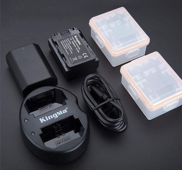 Bộ combo 2pin + sạc đôi Kingma FZ100 cho máy ảnh sony