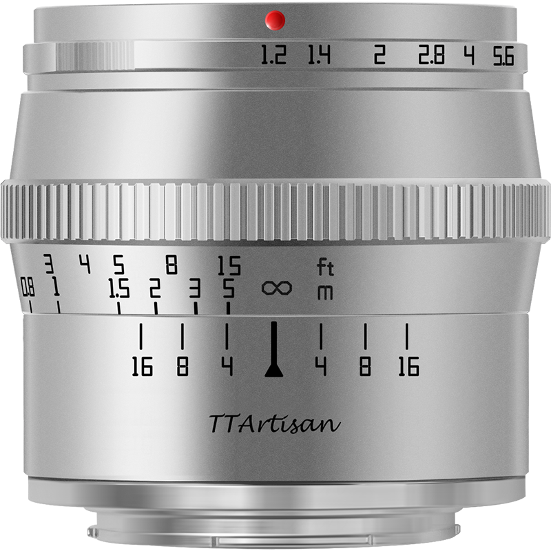 Ống kính Ttartisan 50mm f1.2 for Fuji XF (Silver)