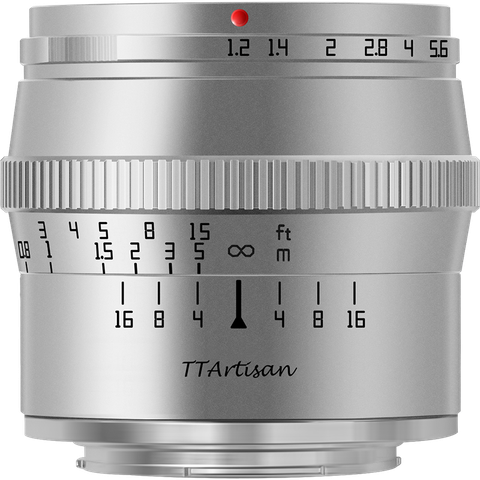 Ống kính Ttartisan 50mm f1.2 for M4/3 (Silver)