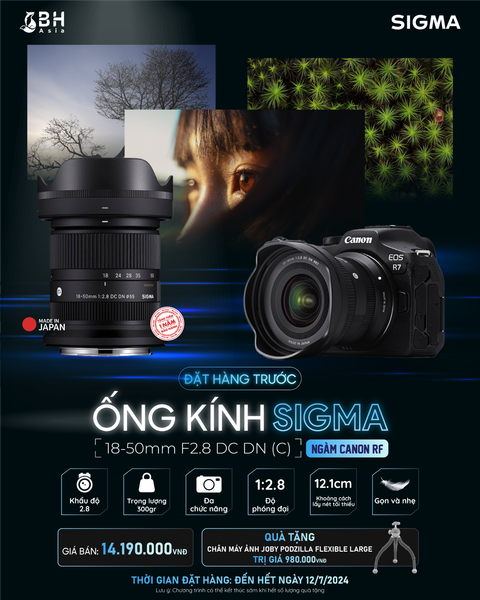 Ống kính Sigma 18-50mm F2.8 DC DN
