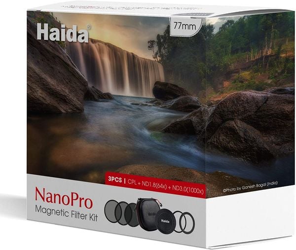 Bộ kit filter Haida Nano Pro Magnetic size 77mm công nghệ hít từ tính dễ thao tác - HD4670