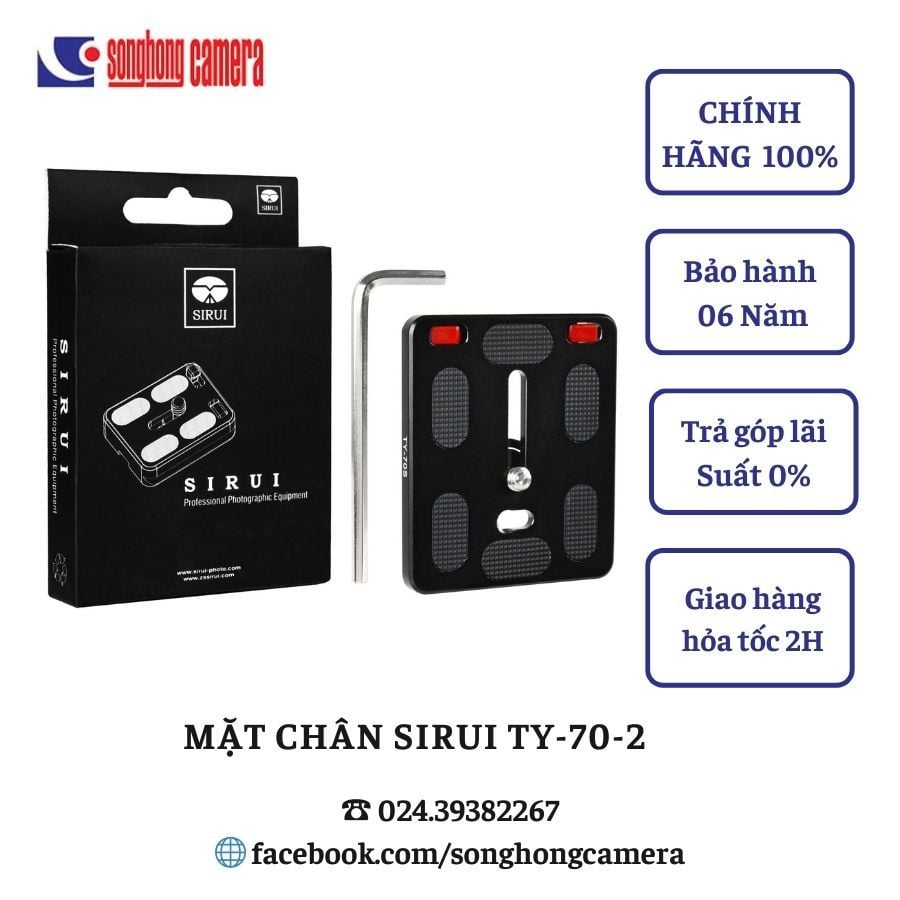 Mặt chân/ Plate Sirui TY-70-2 - Chính hãng