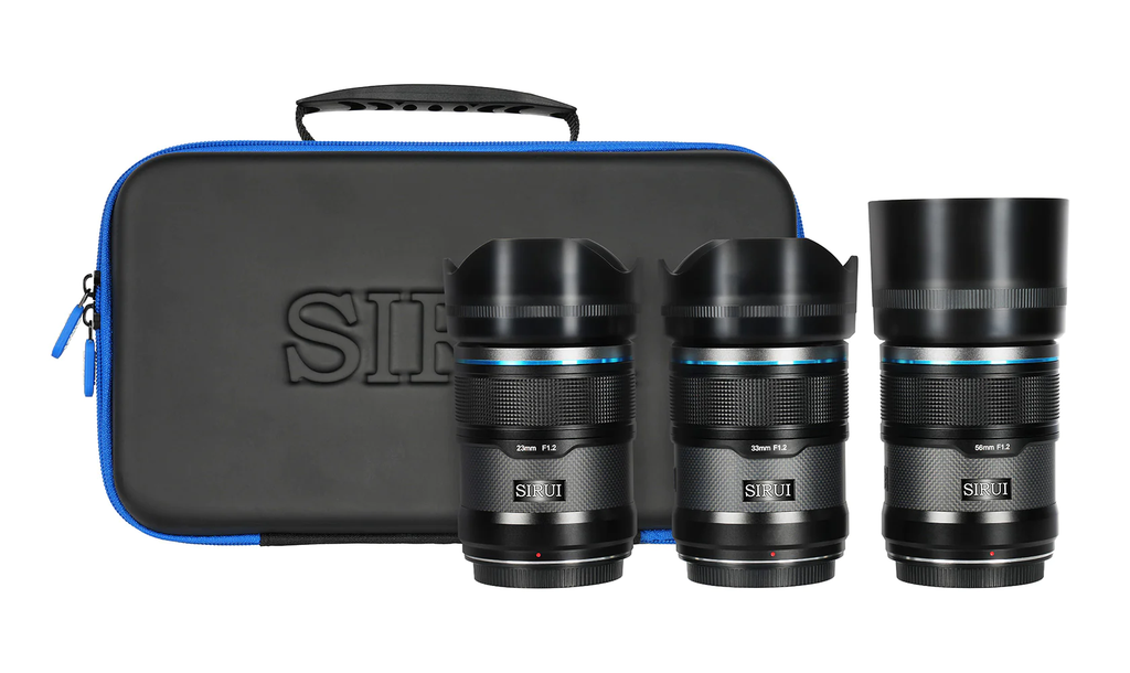 Combo lens AF SIRUI Sniper Series F1.2 APS-C 23/33/56mm for Fujifilm XF (Black)