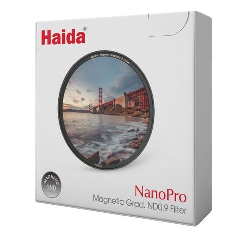Kính lọc GND0.9 Haida Nano Pro Magnetic size 67mm (Không kèm adapter ring) - HD4675-67 công nghệ hít từ tính dễ thao tác