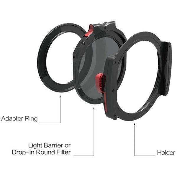 Haida filter holder + CPL 82mm + adapter ring 82mm) - HD4307