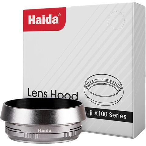 Haida Lens Hood dùng cho Fuji X100 series / màu Silver - ( For Fuji X100, X100S, X100T, X100F, X100V, X100VI )