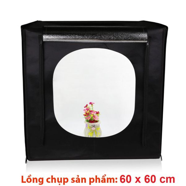 Hộp chụp sản phẩm chuyên dụng 60x60 (Có đèn)