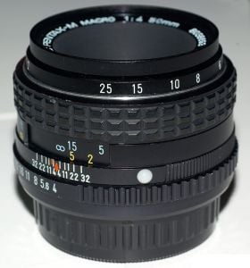 Lens Pentax MF 50mm F4 Macro