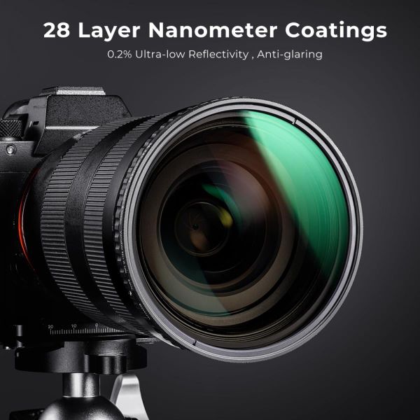 Filter K&F Variable Fader ND8-ND128 (W/O Black Cross) 77mm
