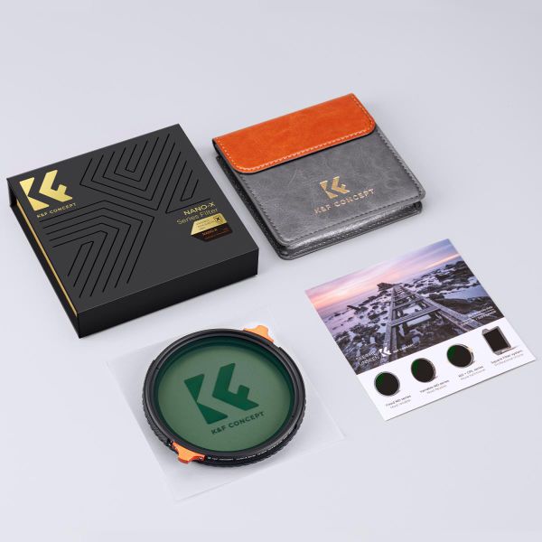 Filter K&F CPL-VND (ND4~ND64), Nano-X Series - KF01.1909 - size 46mm đến 82mm - Click để xem giá các size