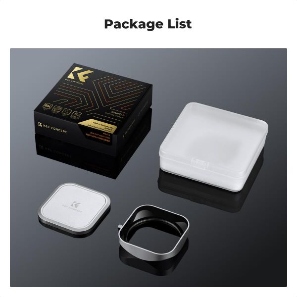 Combo Lens hood + lens cap dùng cho Fuji X100 series ( X100, X100S, X100T, X100F, X100V, X100VI ) - KF03.103