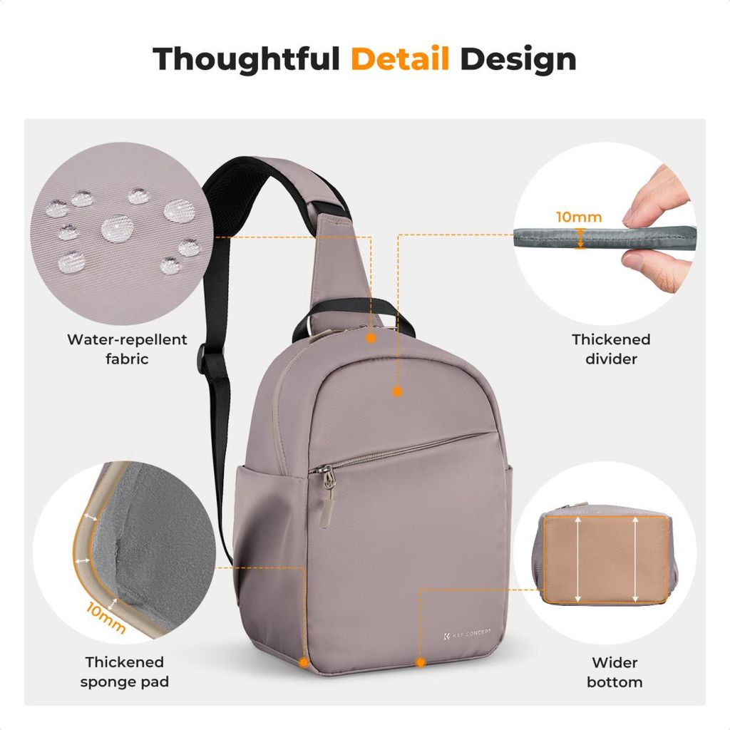 Ba lô K&F Sling bag Urban Wander 08 / Túi đeo chéo dung tích 5 lít Wander 08