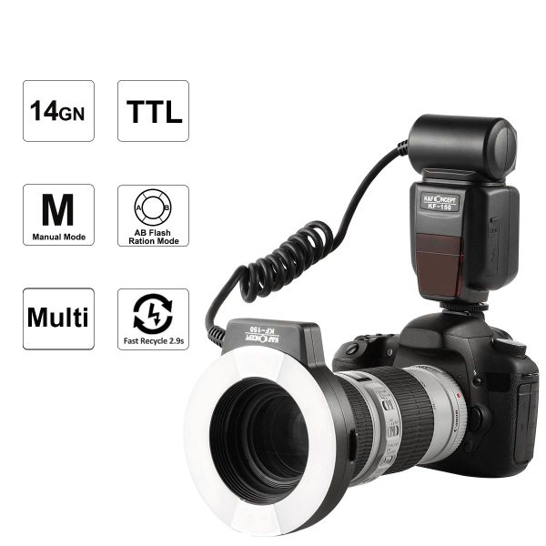Đèn flash chụp Macro KF-150 TTL for Canon - KF22.006