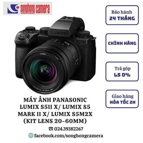 Máy ảnh Panasonic Lumix S5ii X / Lumix S5 Mark ii X / Lumix S5M2X (Kit lens 20-60mm)
