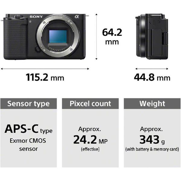 Máy Ảnh Sony ZV-E10 Kit lens Sony 16-50mm F3.5-5.6 OSS - / chính hãng/ Full VAT