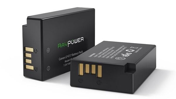 Bộ 2 pin + 1 sạc Ravpower LP-E17 (Pin thay thế Canon E17)