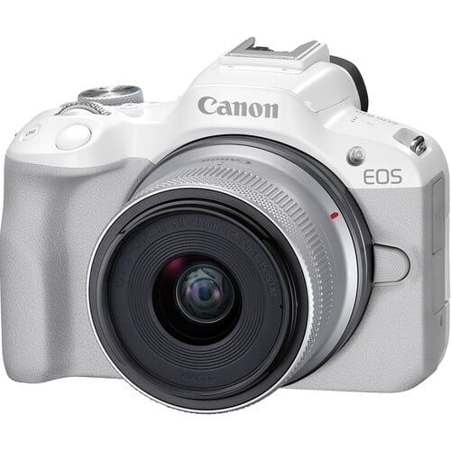 Máy ảnh Canon EOS R50 + Lens Canon RF 18-45mm (Mới 100%) - Màu Trắng