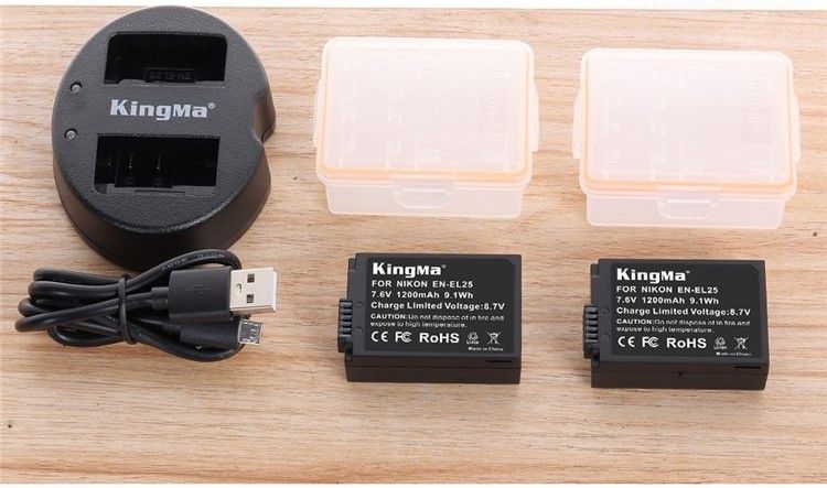 Bộ Sạc + Pin Kingma EL25 cho máy ảnh Nikon Zfc