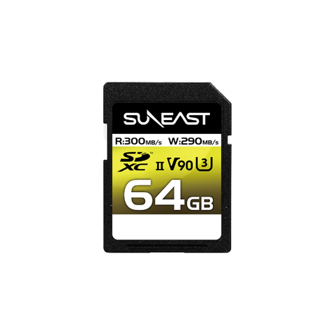 Thẻ SDXC Suneast 64GB Tốc độ 300MB/giây UHS-II V90 U3 pSLC