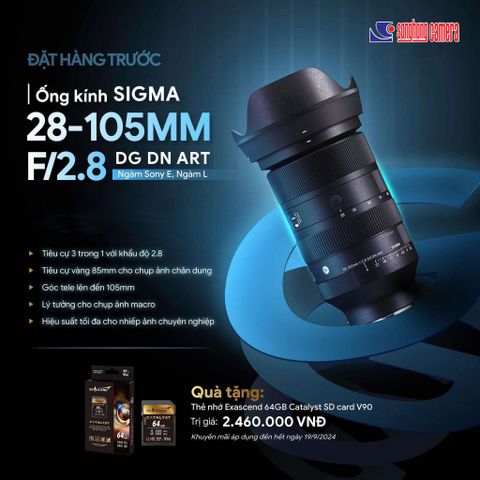 Ống kính Sigma 28-105mm f/2.8 DG DN Art For Sony (Chính Hãng)