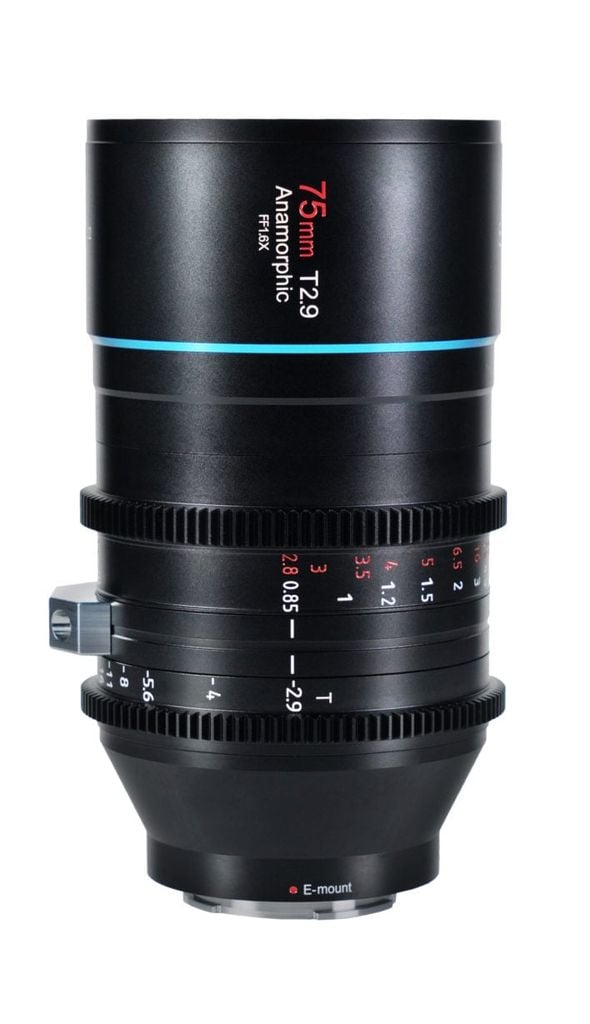 Ống kính Anamorphic Sirui Venus 75mm T2.9 1.6X Fullframe for Canon RF - Chính hãng