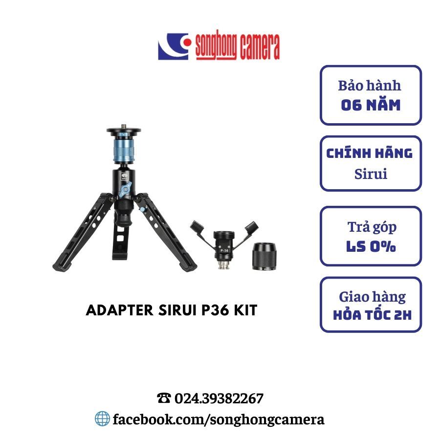 Sirui P-36Kit (Monopod adapter kit Sirui) - Chính hãng