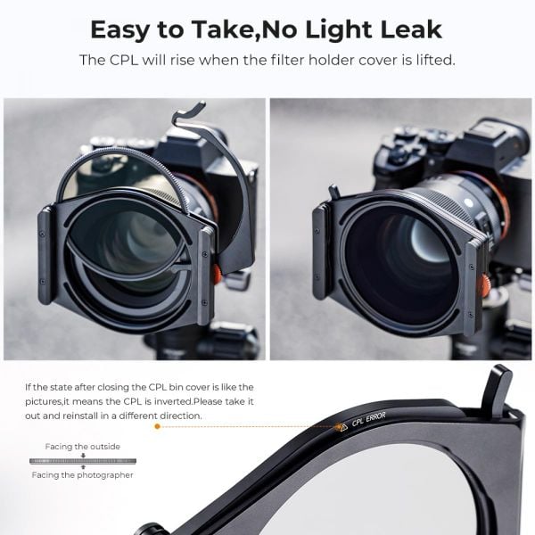 Bộ kit Holder + filter CPL hệ 100mm - KF1811
