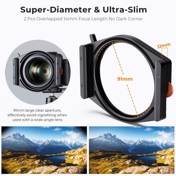Bộ kit Holder + filter CPL hệ 100mm - KF1811