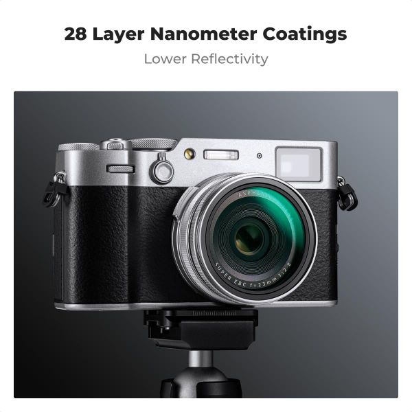 Combo Lens hood + UV + lens cap K&F dùng cho Fuji X100 series ( X100, X100S, X100T, X100F, X100V, X100VI ) - KF.2276
