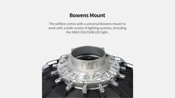 Softbox SIRUI RGX60 (Bowens Mount) - Chính hãng