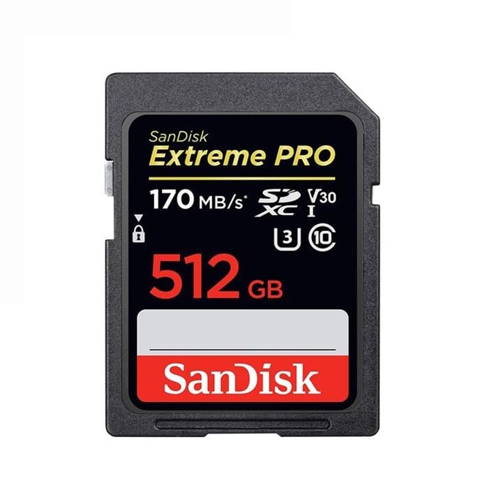 Thẻ nhớ SDXC SanDisk Extreme Pro 512GB 170MB/s (Chính hãng)