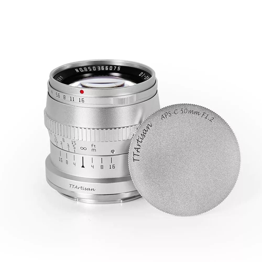Ống kính Ttartisan 50mm f1.2 for Canon RF (Silver)