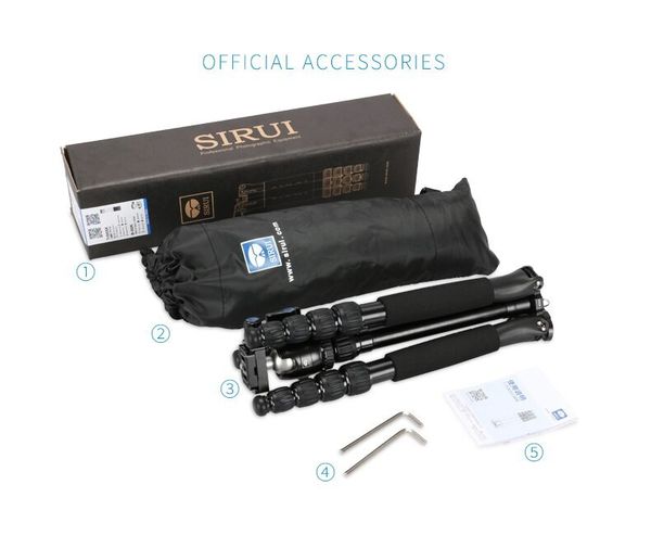 CHÂN MÁY ẢNH SIRUI T-005SK + BALL HEAD B-00K - Chính hãng