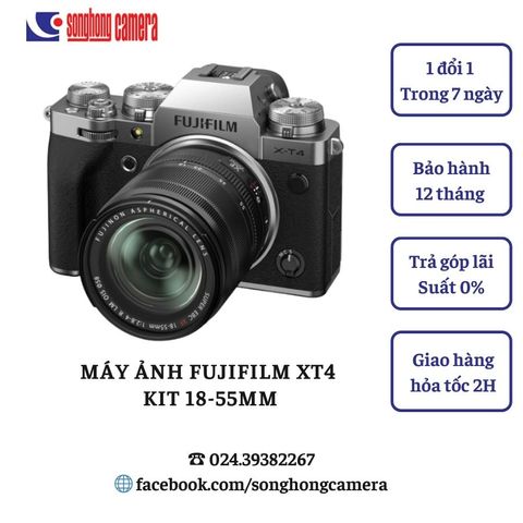 Máy ảnh Fujifilm X-T4 Kit 18-55mm (Chính hãng)