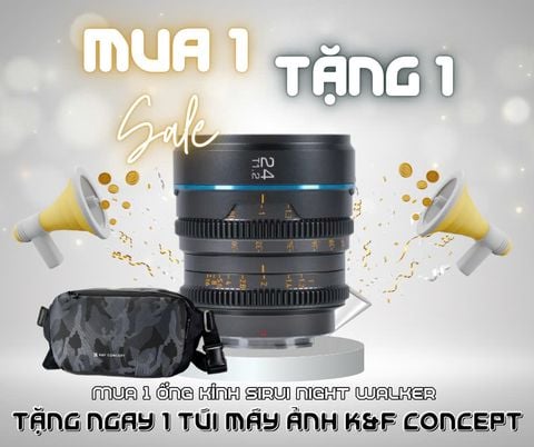 Ống kính Cine SIRUI Night Walker 24mm T1.2 for Sony E - Chính hãng