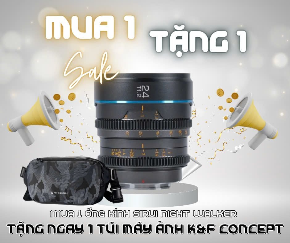 Ống kính Cine SIRUI Night Walker 24mm T1.2 for Fujifilm XF - Chính hãng