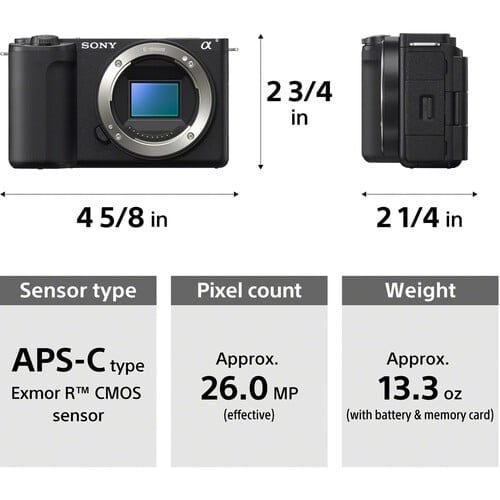 Máy ảnh Sony ZV-E10 mark ii (body). / chính hãng / màu đen/ Full VAT