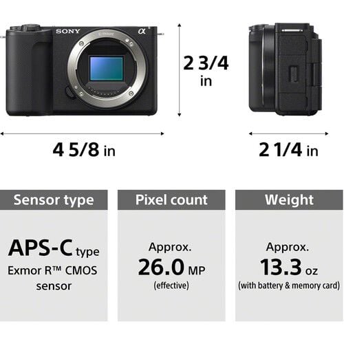 Máy ảnh Sony ZV-E10 mark ii (body). / chính hãng / màu đen/ Full VAT