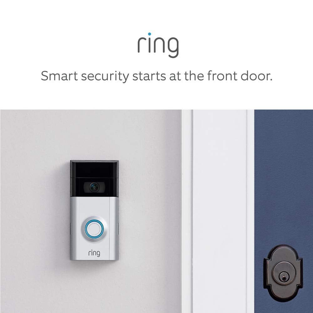  Chuông cửa thông minh ring video doorbell 2 - Chuông cửa thông minh dùng pin, Full HD 1080p, nói chuyện 2 chiều 