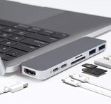  HyperDrive Duo 7 in 2 USB-C Hub to Thunderbolt 3 